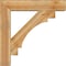 Ekena Millwork Merced Block Rough Sawn Bracket w/ Offset Brace, Western Red Cedar, 8"W x 38"D x 38"H BKT0806X38X38MRC05RWR - alternate 2